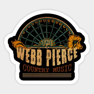 Webb Pierce COUNTRY - (Art Drawing) Sticker